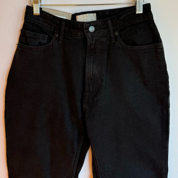 Everlane The Curvy Cheeky Jean Size 27 Crop Black Denim - Picture 8 of 16